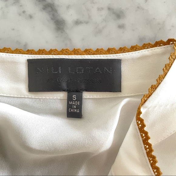 Nili Lotan Silk top embroidery-brand new S - Picture 3 of 14